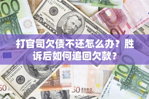 北京打官司欠债不还怎么办？胜诉后如何追回欠款？