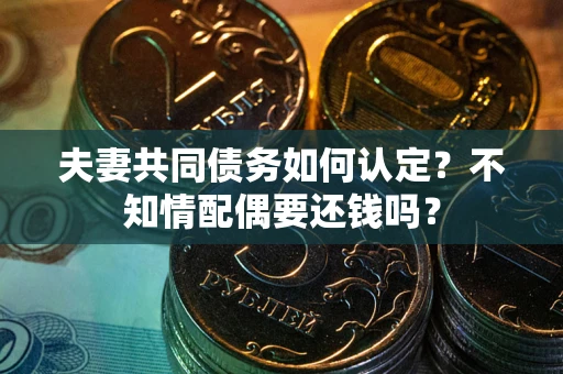 北京夫妻共同债务如何认定？不知情配偶要还钱吗？