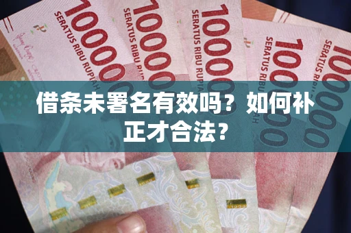 北京借条未署名有效吗？如何补正才合法？
