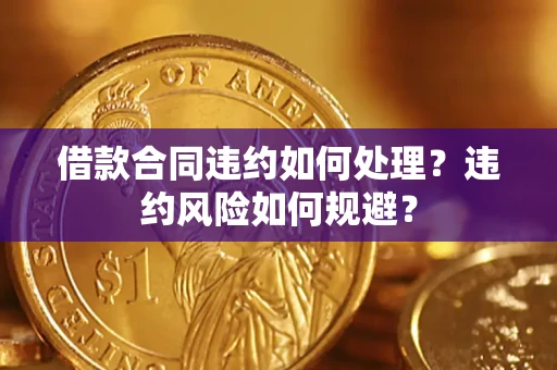 北京借款合同违约如何处理？违约风险如何规避？