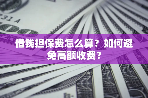 北京借钱担保费怎么算？如何避免高额收费？